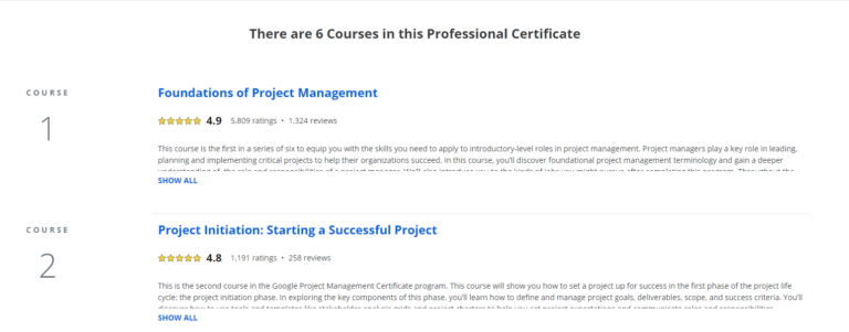 A project management certificate from GOOGLE for free!! - Mars